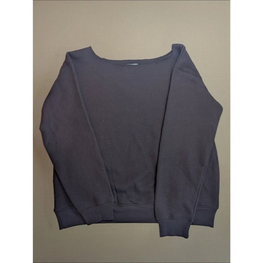 Women's Wild Fable Off the Shoulder Pullover Sweatshirt Black XS